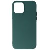 Husa iPhone 11 Pro Max, Silicon Catifelat cu Interior Microfibra, Verde Midnight